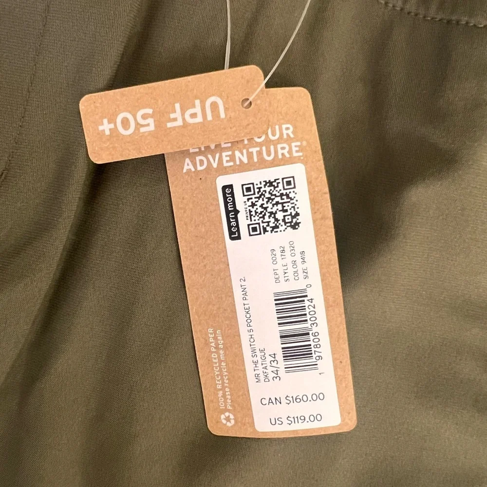 Eddie Bauer Men's The switch 5 pocket pants - Picture 3 of 5